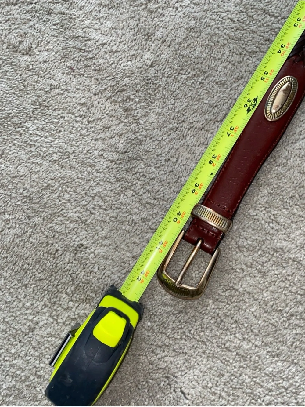 Fossil Vintage Cowhide Brown‎ Leather Belt Size 36 Men’s